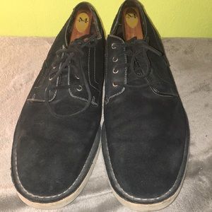 John varvartos suede Oxfords in black 9.5
